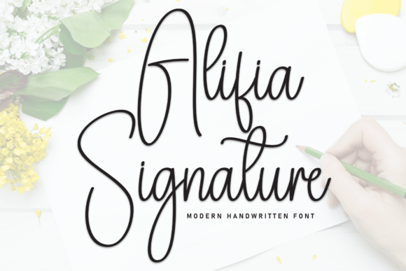Alifia Signature: A Font for Elegant Design