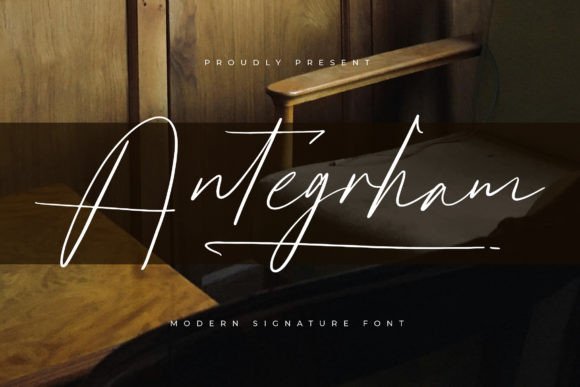 Antegrham: A Elegant Script Font