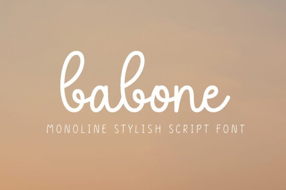 Babone: A Script Font for Digital Marketing