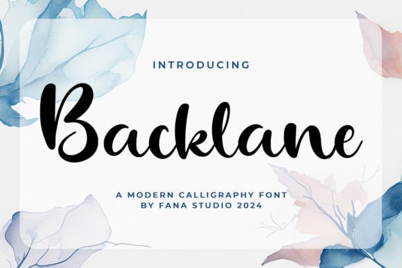 Backlane Font: Elegant Script for Web Design