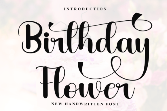 Birthday Flower Font Review