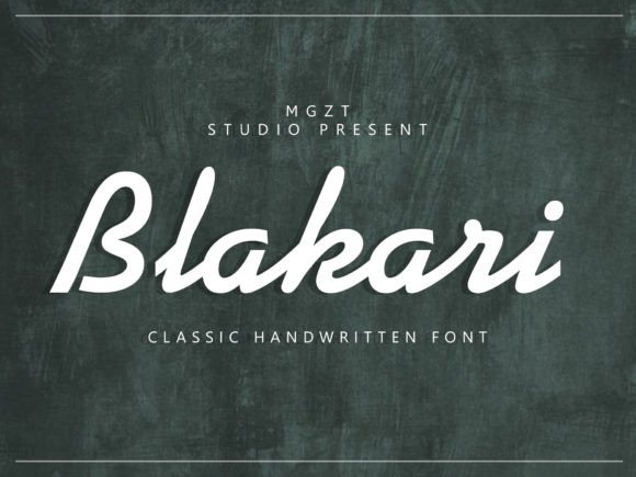 Blakari: A Vintage Script for Modern Design