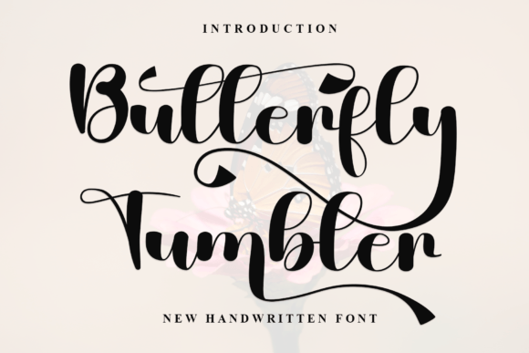 Butterfly Tumbler: A Stylish Font for Web Design