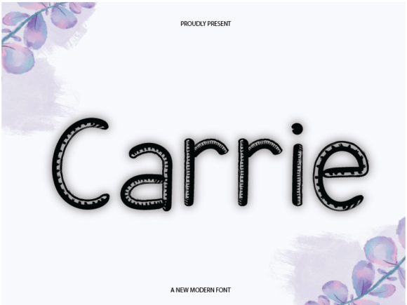 Carrie: A Script Font for Real Design Work