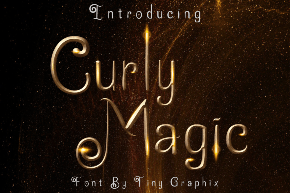 Curly Magic Font for Creative Projects