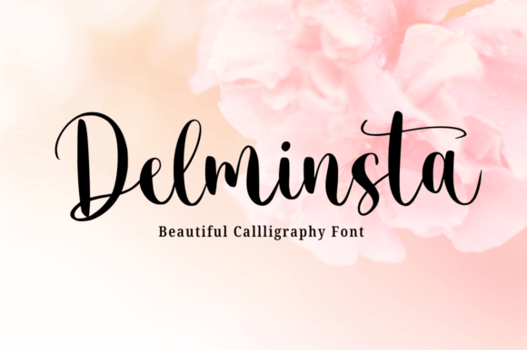 Delminsta: A Elegant Script Font