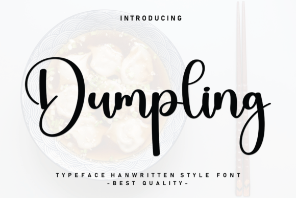 Dumpling: A Script Font for Elegant Branding
