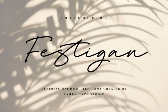 Festigan: A Magical Script Font