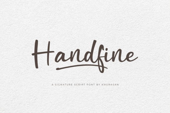 Handfine: A Stylish Script Font