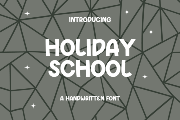 Holiday School Font for Creative Campaigns