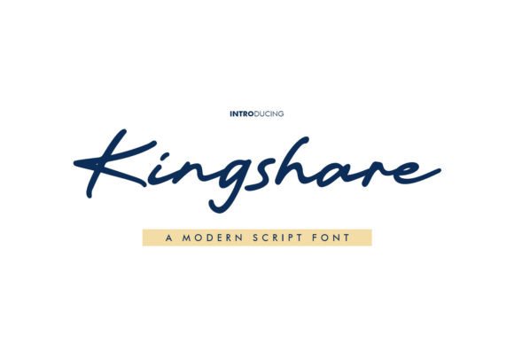 Kingshare: A Stylish Script Font for Web Design