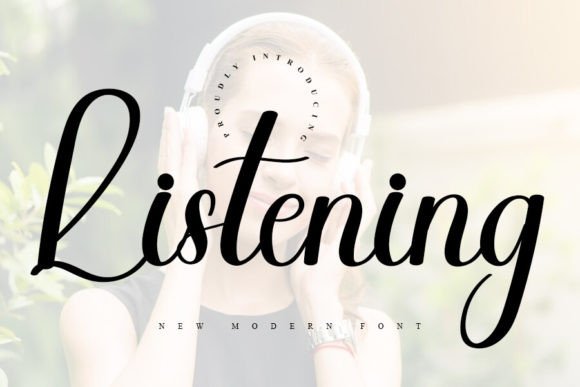 Listening: A Fresh Handwritten Font