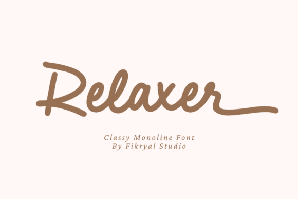 Relaxer: A Elegant Font for Business