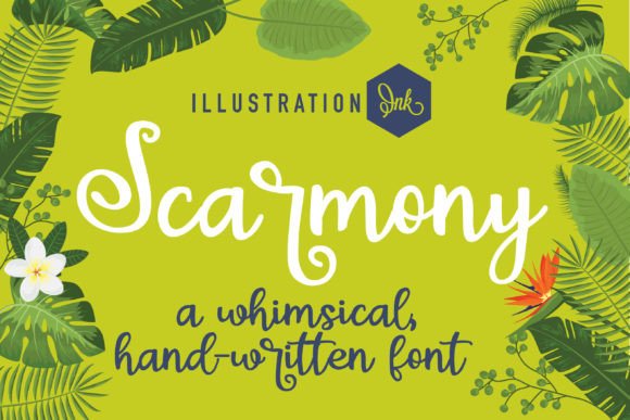 Scarmony: A Playful Script Font