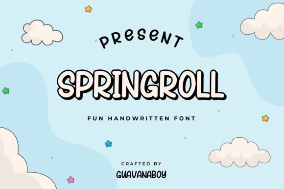 Springroll: A Fun Handwritten Font