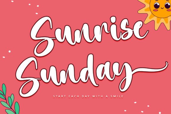 Sunrise Sunday Font for Business