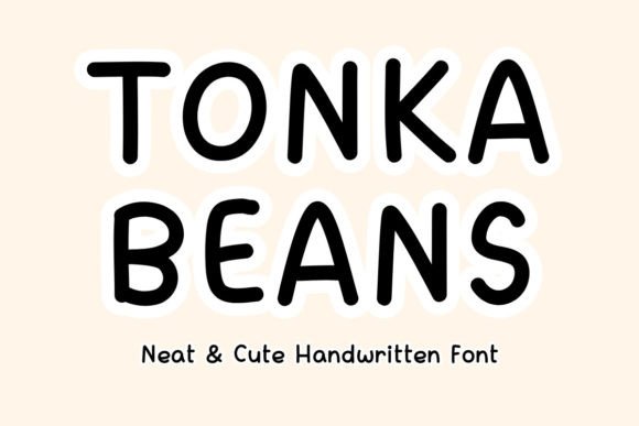 Tonka Beans: A Handwritten Font for Creative Projects